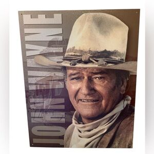 JOHN WAYNE Stagecoach Tin Metal Sign Wall Decor Man Cave Garage Movie Theater